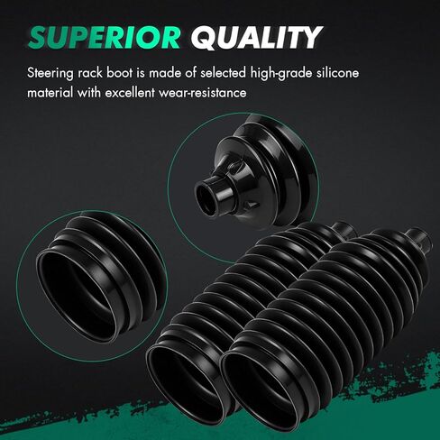 SCITOO Tie Rod Boot w/Clamps Steering Rack Boot for Toyota for Prius for Nissan for Altima for Murano for Maxima for Quest for Infiniti for Mini Cooper for Endeavor for Scion for B9 Tribeca - 2pcs in Kuwait