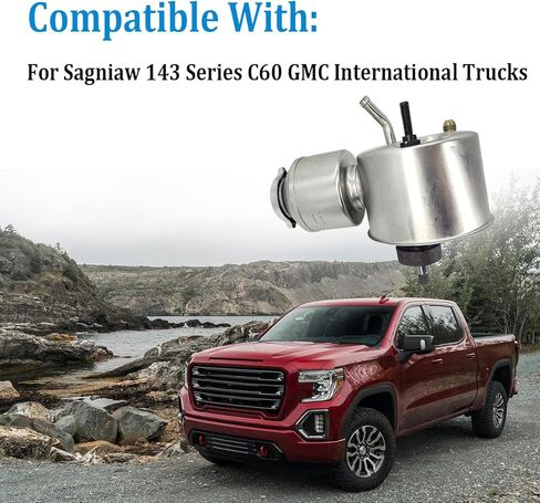 7840124 Power Steering Pump Assy Replacement Compatible with Sagniaw 143 Series, Fit for GMC C60 International Trucks, Replaces # 7847871 7840825 488787C91 465SAG01 in Saudi Arabia