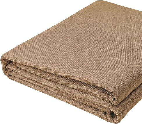 LaSilk- Premium Upholstery Fabric by the Yard, 57" Wide Thicken Faux Linen Fabric for Couch, Sofa, Chair, Pillow Cover (Linen, 3 Yard) in Saudi Arabia