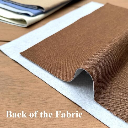 LaSilk- Premium Upholstery Fabric by the Yard, 57" Wide Thicken Faux Linen Fabric for Couch, Sofa, Chair, Pillow Cover (Linen, 3 Yard) in Saudi Arabia