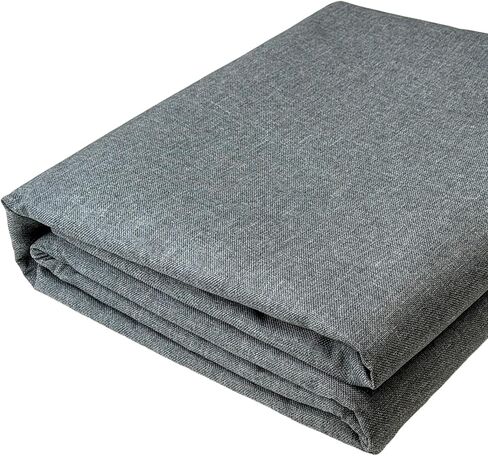 LaSilk- Premium Upholstery Fabric by the Yard, 57" Wide Thicken Faux Linen Fabric for Couch, Sofa, Chair, Pillow Cover (Linen, 3 Yard) in Saudi Arabia