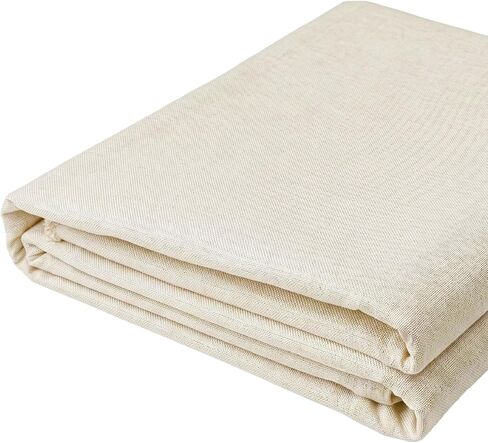 LaSilk- Premium Upholstery Fabric by the Yard, 57" Wide Thicken Faux Linen Fabric for Couch, Sofa, Chair, Pillow Cover (Linen, 3 Yard) in Saudi Arabia
