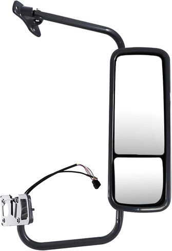 Door Fits For Freightliner Century 2007 Truck Side With Power Heated (Door Miror Chrome (Silver), Left) in Saudi Arabia