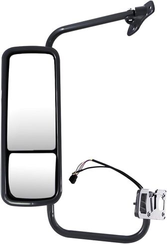 Door Fits For Freightliner Century 2007 Truck Side With Power Heated (Door Miror Chrome (Silver), Left) in Saudi Arabia