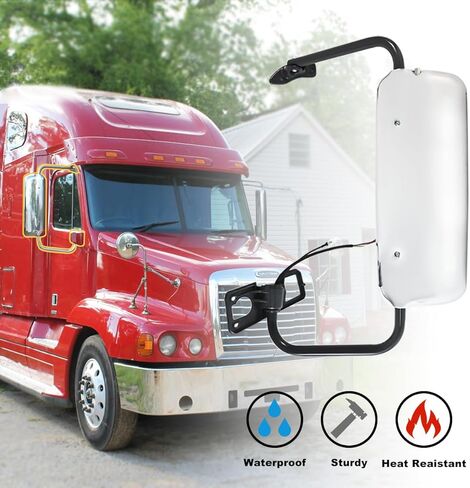 Door Fits For Freightliner Century 2007 Truck Side With Power Heated (Door Miror Chrome (Silver), Left) in Saudi Arabia
