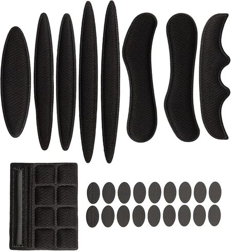 27Pcs Black Helmet Padding Foam Kit for Bicycle Helmet Replacement Pads Helmet Foam Pads Set for Motorcycle Cycling Helmet Padding Foam Helmet Foam Pads Helmet Pad Replacement Helmet Accessories in Kuwait