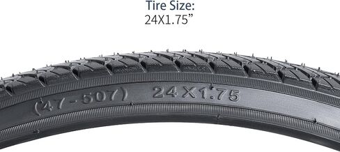 YUNSCM 24" Bike Tires 24x1.75/47-507 and 24" Bike Tubes Schrader Valve Compatible with 24x1.50 24 x 1.75 Bike Bicycle Tires and Tubes (Y-1118) in Saudi Arabia