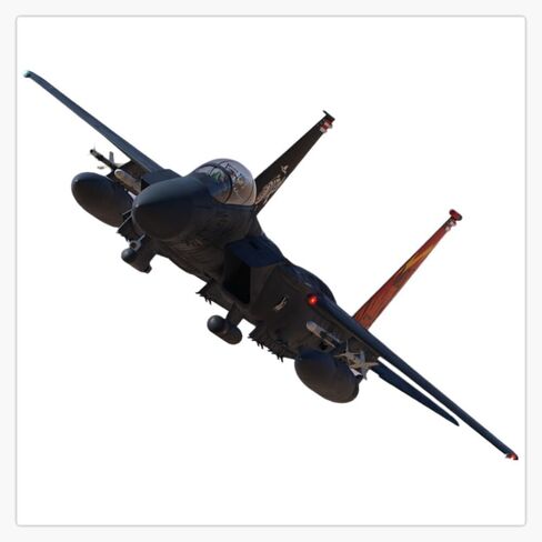 ملصق مغناطيسي مرن قابل لإعادة الاستخدام F-15E Strike Eagle مقاس 5 بوصة in Kuwait