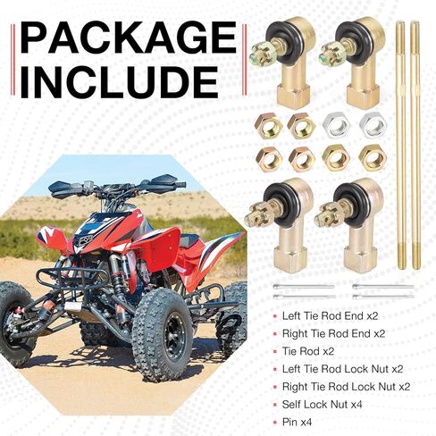 Tie Rod Ends Kit Left & Right for Honda TRX450R 2006-2009 TRX450ER 2006-2014 in Saudi Arabia