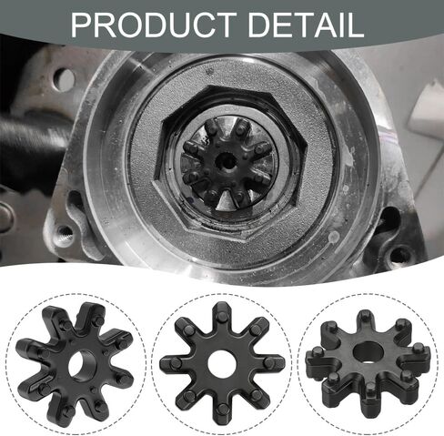 2PCS Flexible Steering Coupler, 563152K000FFF Steering Pipe Coupling Gear Bushing Replacement, Steering Gear Gasket Compatible with Hyundai Kia Sonata Elantra Santa Fe Azera Veloster Soul in Kuwait