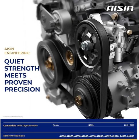 AISIN AFTERMARKET PSPT-00438 Power Steering Pump - Compatible with Toyota RAV4 2001-2005 - L4 2.0L 2.4L in Kuwait