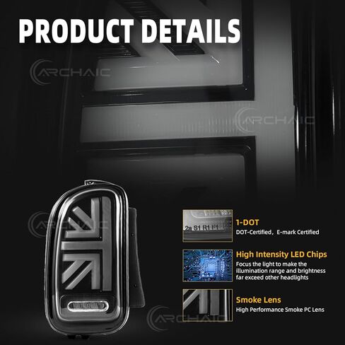 مصابيح خلفية قديمة متوافقة مع Mini Clubman R55 2007–2014 [Cooper,Cooper S,John Cooper Works]، مع رسوم متحركة لبدء التشغيل/إشارة انعطاف تسلسلية، زوج in Kuwait