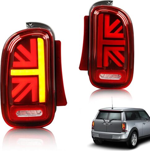 مصابيح خلفية قديمة متوافقة مع Mini Clubman R55 2007–2014 [Cooper,Cooper S,John Cooper Works]، مع رسوم متحركة لبدء التشغيل/إشارة انعطاف تسلسلية، زوج in Kuwait