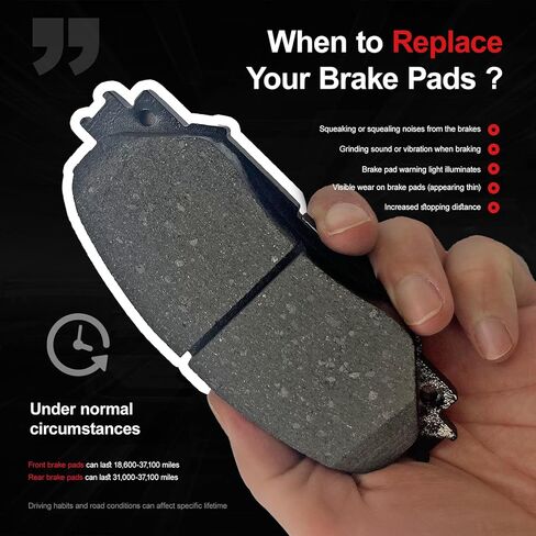 Brake Pads Set For 2009-2010 For Pontiac Vibe,2008-2015 For Scion xB,2009-2011 2014-2019 For Toyota Corolla,2009-2013 For Toyota Matrix D1210 D1354 8PCS Ceramic Brake Pads CCTECHMASS in Saudi Arabia