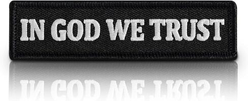 in GOD We Trust Patch Tactical Hook & Loop Embroidered Emblem Glow-in-the-Dark Morale Patches (4"x1") in Saudi Arabia
