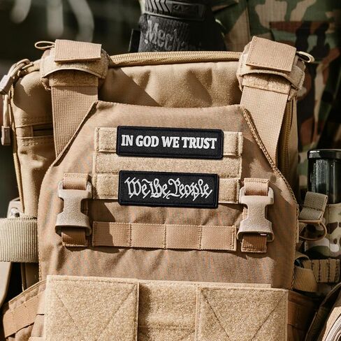 in GOD We Trust Patch Tactical Hook & Loop Embroidered Emblem Glow-in-the-Dark Morale Patches (4"x1") in Saudi Arabia