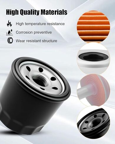 Oil Fuel Filter Kit Fit for John Deere 375 655 755 756 770 790 850 855 900 950 1023E 1025R 1026R 1050 1050E 2025R 2026R 2305 2320 Tractor Replace CH10479 M801101 MIU804763 in Kuwait