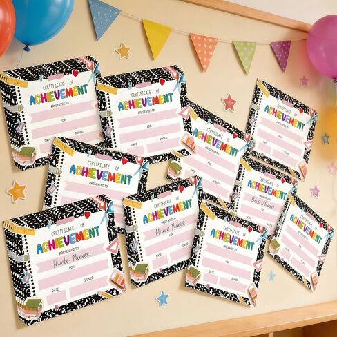 25Pcs Back to School Student Award Certificates 9.8 x 7.8 Inch Recognition Diplomas for Kids of Achievement Student Recognition Award Achievement Teacher and Classroom Supplies in Saudi Arabia