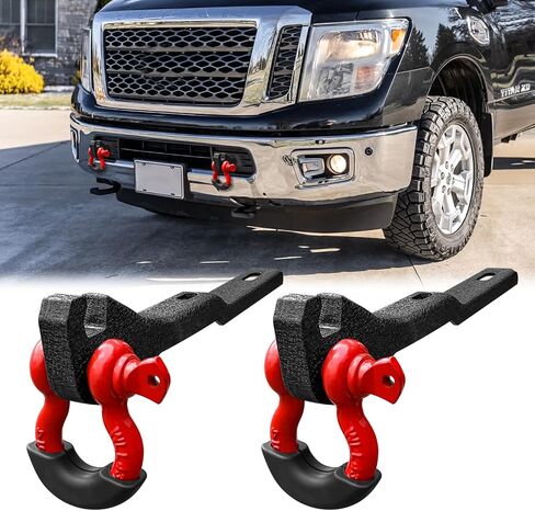 2 قطعة خطاف السحب الأمامي جبل قوس وحلقة D تناسب 2010-2020 Ram 2500/3500/4500 مع 3/4 "D حلقة تكبل in Kuwait