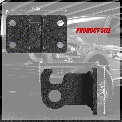 2 قطعة خطاف السحب الأمامي جبل قوس وحلقة D تناسب 2010-2020 Ram 2500/3500/4500 مع 3/4 "D حلقة تكبل in Kuwait