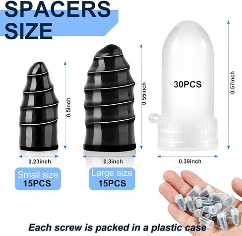 Tire Repair Rubber Nail Kit 30Pcs, Self-Tapping Rubber Tire Plugs for Tubeless Tires, 2 Sizes, No Jack Needed-Emergency Flat Repair for Car, Motorcycle, Truck, SUV, Bike in Saudi Arabia