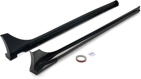 Side Skirt Extensions Compatible with Honda Civic 2022–2026 Sedan & Hatchback JDM Style, Gloss Black in Kuwait