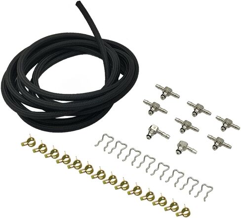 Fuel Injector Return Line Kit, 97328733 Fuel Injector Return Line Rail Kit with Fittings Clamps Fit for Chevrolet GMC Duramax LLY LBZ LMM 6.6L, Direct Replacement for GM Parts, 98062291 in Saudi Arabia