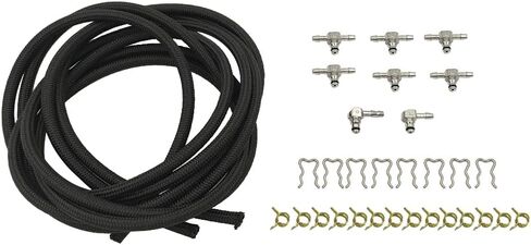 Fuel Injector Return Line Kit, 97328733 Fuel Injector Return Line Rail Kit with Fittings Clamps Fit for Chevrolet GMC Duramax LLY LBZ LMM 6.6L, Direct Replacement for GM Parts, 98062291 in Saudi Arabia