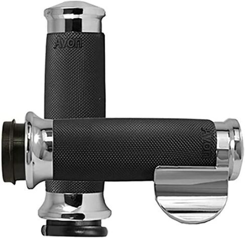 Avon Grips Custom Contour Fly-By-Wire With Throttle Assist Street Motorcycle Hand Grips - Anodized/One Size in Saudi Arabia