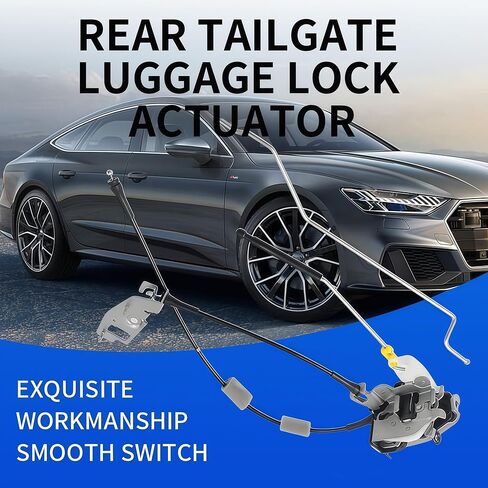 Rear Door Latch Assembly with Cable & Rod Right Passenger Side, Compatible with 1992-2019 Ford E-150 E-250 E-350 Econoline Van Rear Door Latch, Replace 6C2Z-15431A02-AA, 8C2Z-15431A02-C in Saudi Arabia