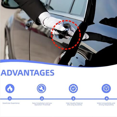 2Pcs Exterior Door Handle,Front Outside Left Driver & Right Passenger Side Door Handle Compatible with 1998-2011 Ford Ranger, 01-10 Mazda B2300 B3000 B4000, Replaces# 2L5Z1022404BAA Outer Handle in Kuwait