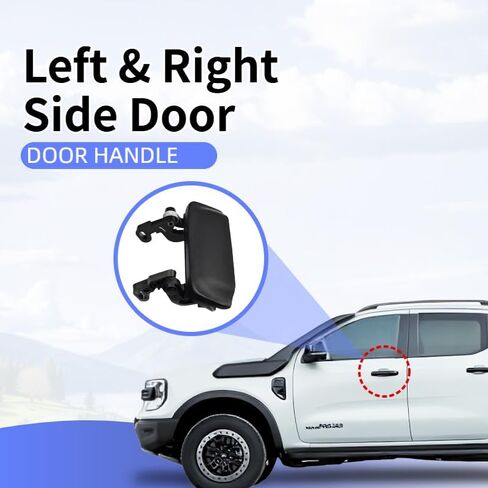 2Pcs Exterior Door Handle,Front Outside Left Driver & Right Passenger Side Door Handle Compatible with 1998-2011 Ford Ranger, 01-10 Mazda B2300 B3000 B4000, Replaces# 2L5Z1022404BAA Outer Handle in Kuwait