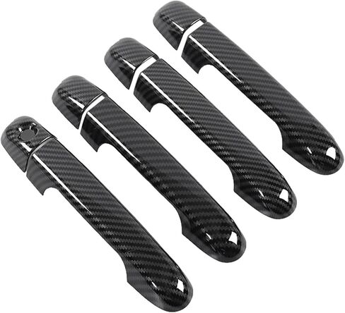 Car Door Handle Protector Cover, ASB Carbon Fiber Look Door Handle Covers Compatible for Hyundai Elantra 2007-2010 in Saudi Arabia