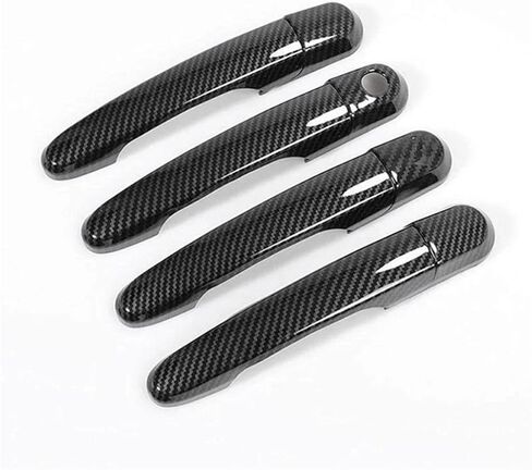 Car Door Handle Protector Cover, ASB Carbon Fiber Look Door Handle Covers Compatible for Hyundai Elantra 2007-2010 in Saudi Arabia