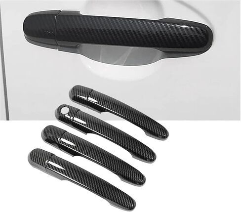 Car Door Handle Protector Cover, ASB Carbon Fiber Look Door Handle Covers Compatible for Hyundai Elantra 2007-2010 in Saudi Arabia