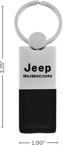Au-TOMOTIVE GOLD Duo Rectangular Leather Key Chain for Jeep Rubicon in Kuwait