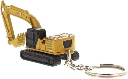 85981 Cat Micro 320 Hydraulic Excavator Keychain - Alloy Construction Vehicle Model, 3D Design Collectible Gift (Compatible with Key Ring/Backpack Charm) in Saudi Arabia