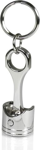 iPick Image for Jeep Gladiator Chrome Finish Engine Piston and Rod Metal Key Chain - Official Licensed in Saudi Arabia