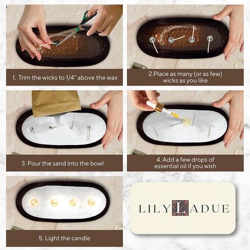 LILY LADUE Sand Candle Refill Kit - 1Lb/16Oz Cherry Scented Aroma Beads, Red Pearled Candles Sand and Wicks (24) Without Holder, Decorative Reusable Powder Pearls Bulk Wax Pearls for Refillable Set in Saudi Arabia