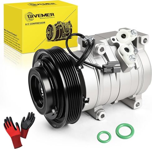 CO 10736C Air Conditioning AC Compressor with Clutch Compatible with Honda Accord 3.0L 2003 2004 2005 2006 2007,for Acura MDX 3.5L 2003-2006, for Honda Odyssey Pilot Ridgeline(with gloves) in Saudi Arabia
