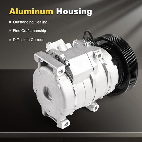 CO 10736C Air Conditioning AC Compressor with Clutch Compatible with Honda Accord 3.0L 2003 2004 2005 2006 2007,for Acura MDX 3.5L 2003-2006, for Honda Odyssey Pilot Ridgeline(with gloves) in Saudi Arabia