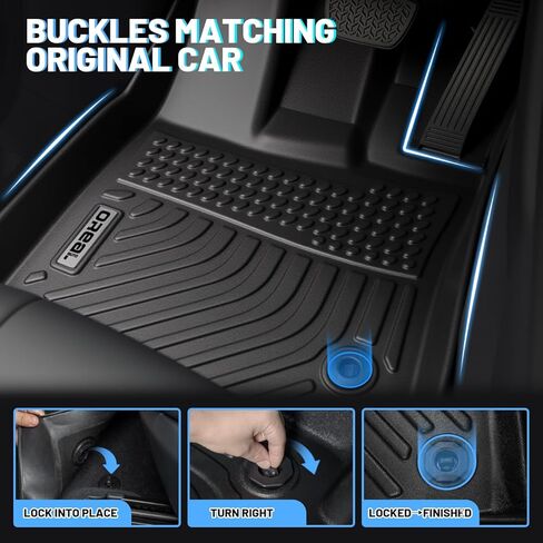orealtrend Car Floor Mats Compatible with Honda Civic Sedan 2006-2011 (Not Fit Coupe) Heavy Duty All Weather Liners Spill Proof Carpet Custom Fitted Odorless Anti Slip Accessories for Men Dad in Saudi Arabia