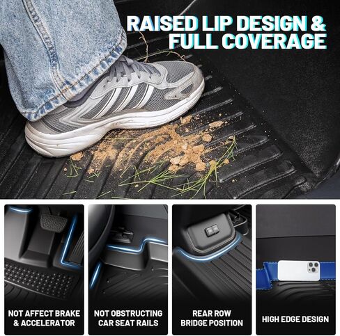 orealtrend Car Floor Mats Compatible with Honda Civic Sedan 2006-2011 (Not Fit Coupe) Heavy Duty All Weather Liners Spill Proof Carpet Custom Fitted Odorless Anti Slip Accessories for Men Dad in Saudi Arabia