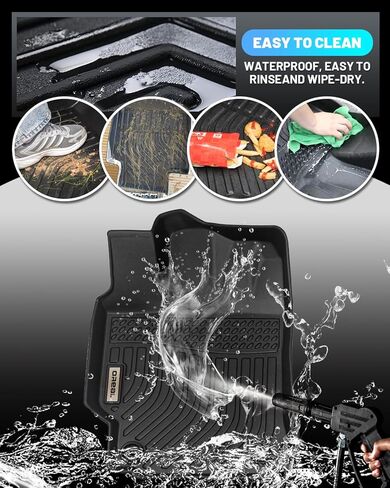 orealtrend Car Floor Mats Compatible with Honda Civic Sedan 2006-2011 (Not Fit Coupe) Heavy Duty All Weather Liners Spill Proof Carpet Custom Fitted Odorless Anti Slip Accessories for Men Dad in Saudi Arabia