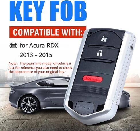 Keymall دخول بدون مفتاح مفتاح بعيد فوب لاستبدال Acura RDX 2013 2014 2015 FCC ID:KR5434760 P/N:72147-TX4-A41 3 أزرار in Kuwait