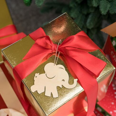 Calf Elephant Cutout Unfinished Wood Wall Art Unfinished Ornaments for Animal Party Door Hanger Christmas Wedding Birthday Party Decoration 20 Pcs in Kuwait