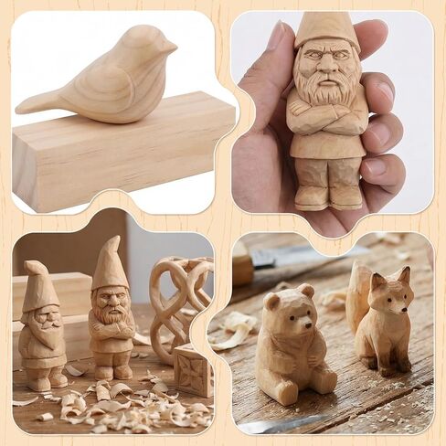 30 PCS Wood Carving Blocks, 4" x 1" x 1" Soft Solid Pine Wood Block, Unfinished Wooden Whittling Blocks, for Beginner Experts DIY Craft Arts in Kuwait