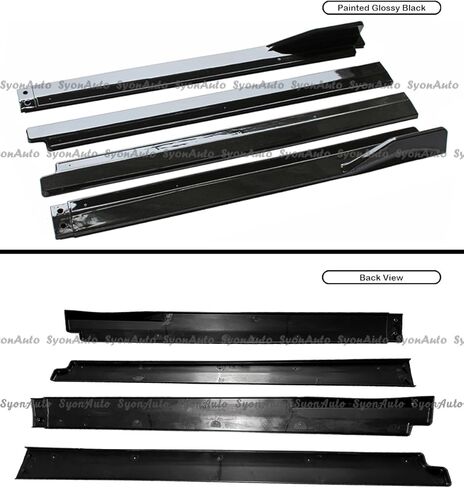 FITS 2025+ Toyota Camry Glossy Black TRD Style 4PCS ADD-ON Side Skirt Extension, 749755270022 in Saudi Arabia