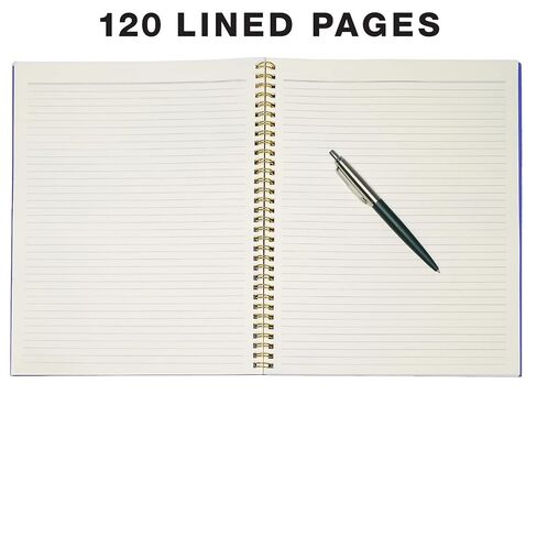 المنتجات العالمية المطبوعة 8.5 × 11 دفتر ملاحظات حلزوني أنيق، 3 عبوات، 120 صفحة، مسطرة بالكلية (أزهار) in Kuwait