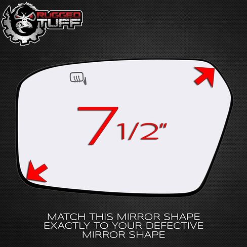 Driver Side Mirror Replacement For 2006 2007 2008 2009 2010 Ford Fusion, Mercury Milan Left Door Mirrors Heated with Backing Plate FO1324115 6E5Z17K707D in Kuwait